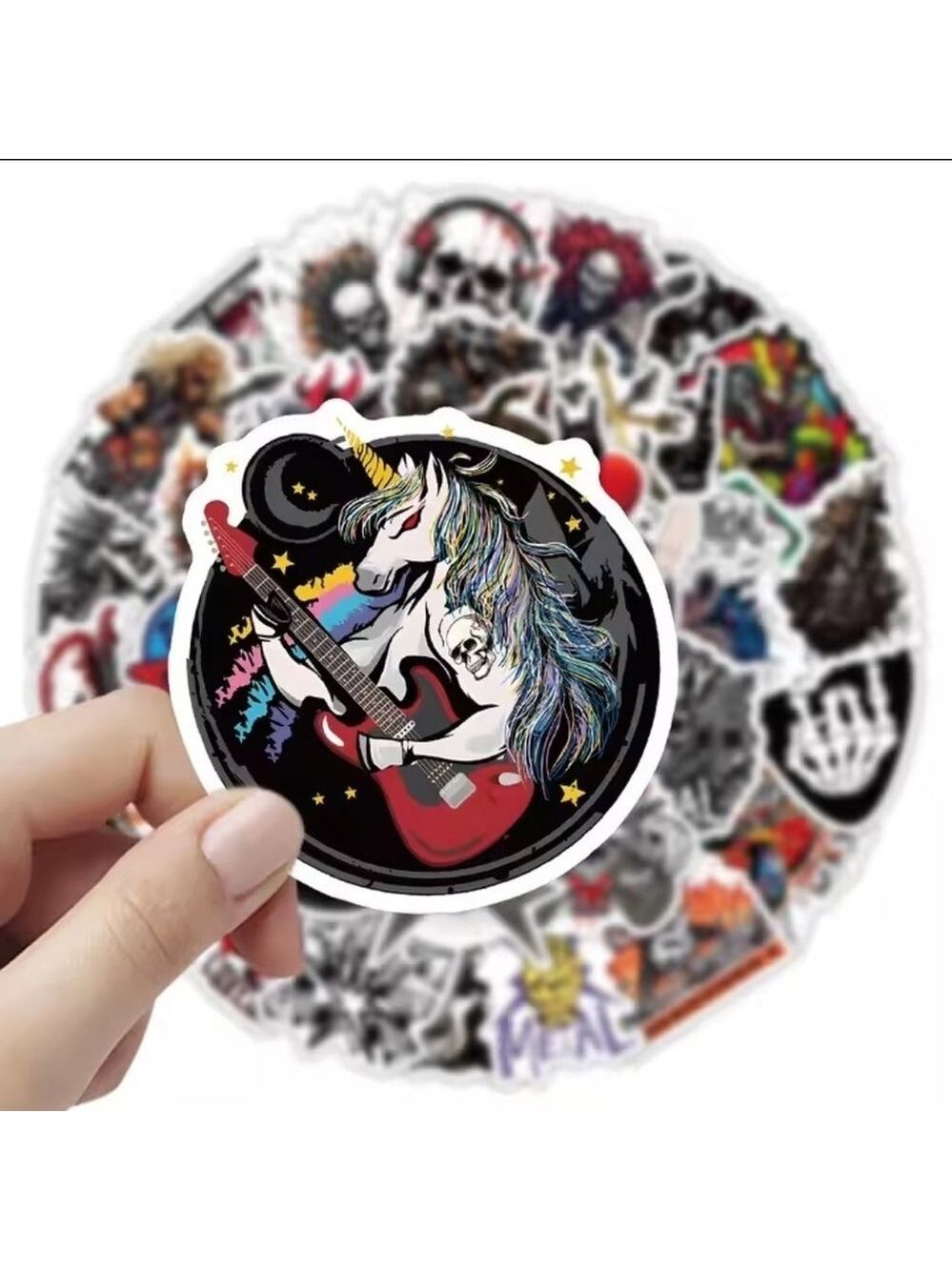 2/$10 25 Piece Heavy Metal Rocker Punk Sticker Set - Picture 4 of 5